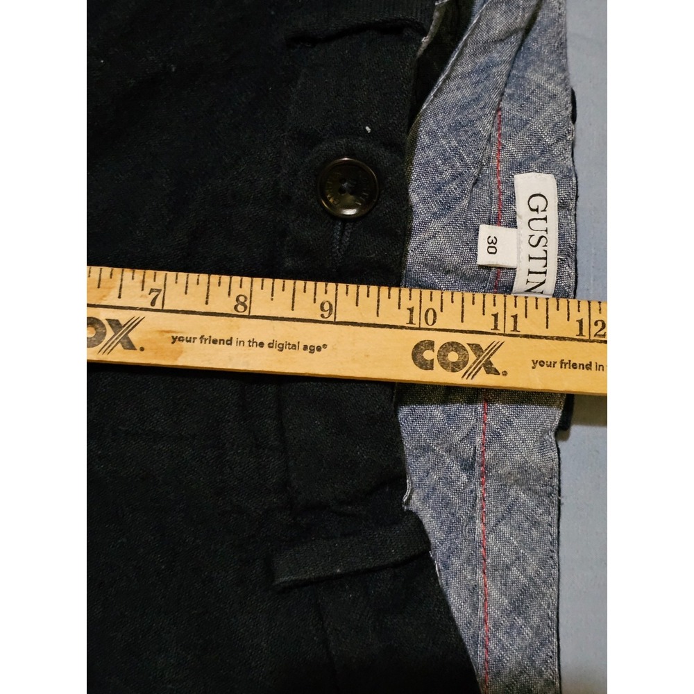 Gustin Navy Chinos Slim Fit Size 30 Japanese Vintage Wool Chinos #179 - Picture 7 of 7